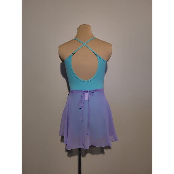 NWOT Light Purple Lilac Ballet Chiffon Wrap Skirt - Picture 4 of 7